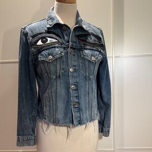 Upcycled Denim Jacket Sz M
